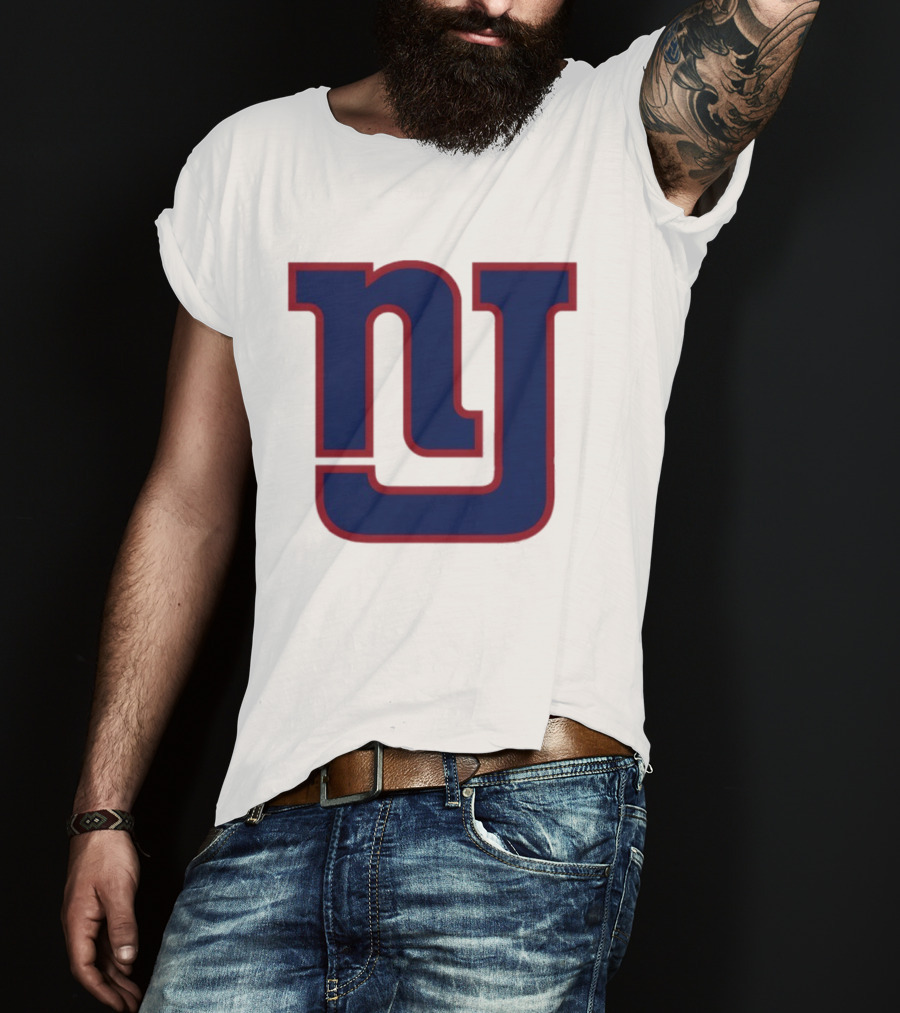 New York Giants NY Style Twist Iconic Emblem Football Team T-Shirt