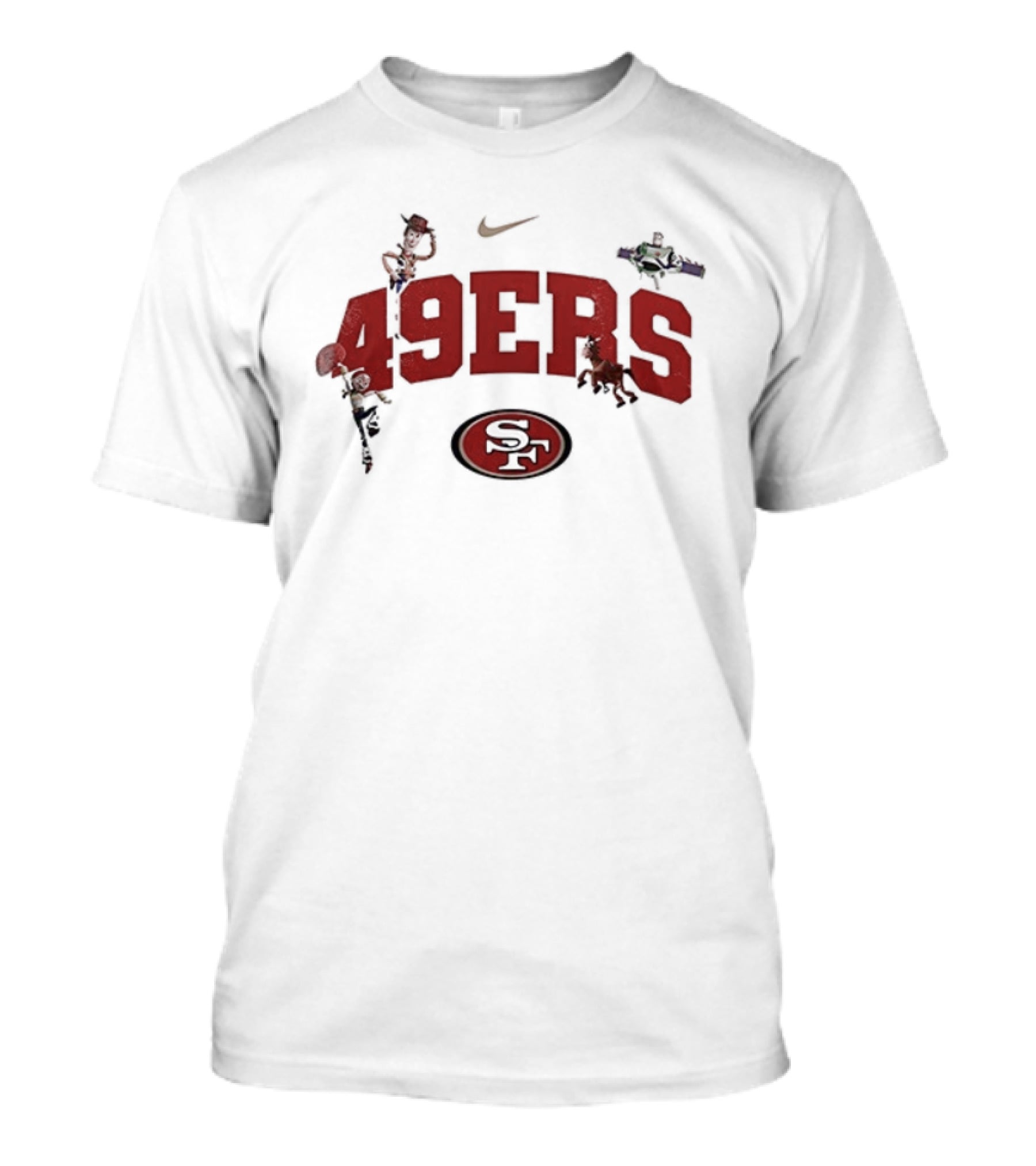 San Francisco 49ers 49ERS Toy Story Characters Nike Football Graphics T-Shirt