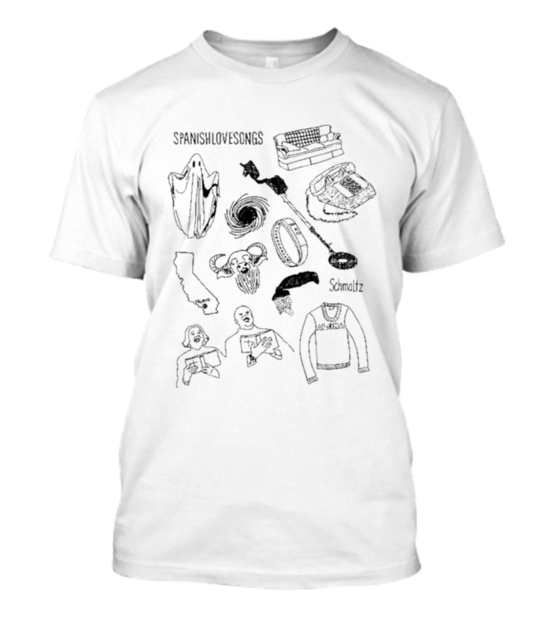 Spanish Love Songs Schmaltz Unique Illustrations Collection T-Shirt