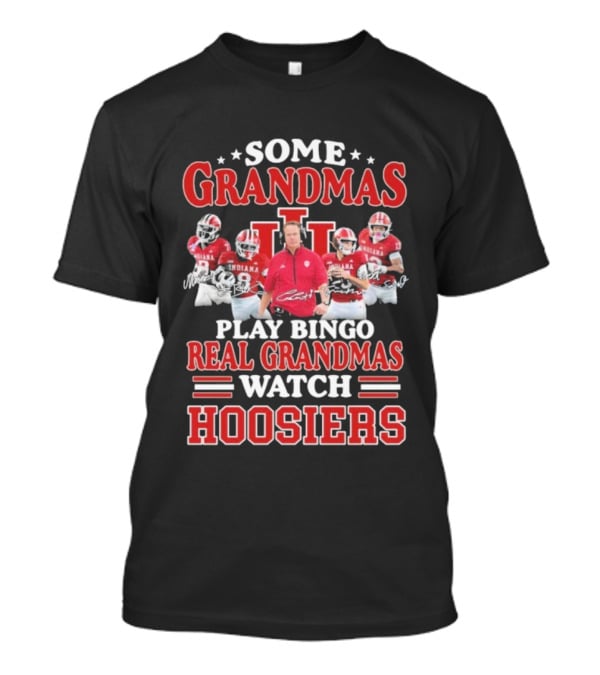 Indiana Hoosiers Real Grandmas Football Signatures T-Shirt