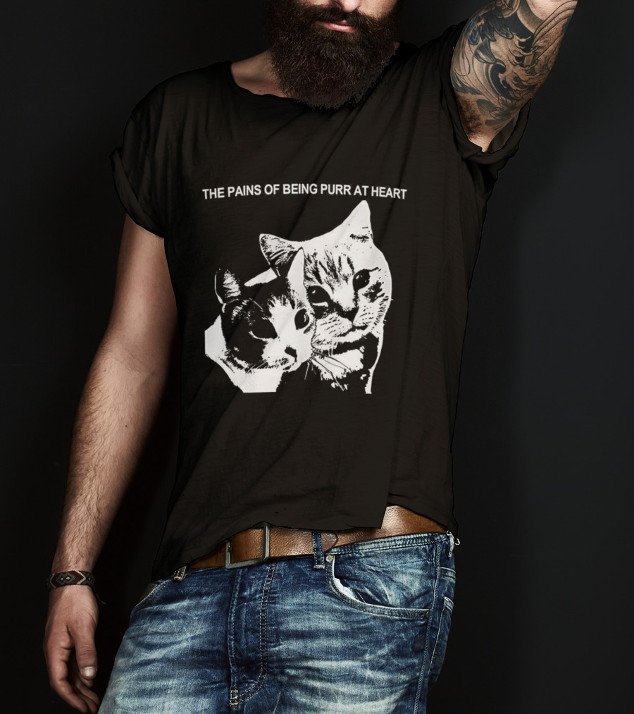 The Pains Of Being Pure At Heart Cat Faces T-Shirt