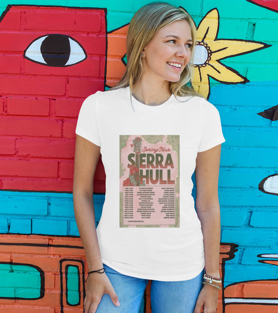 Spring Tour Sierra Hull 2026 St. Francis Auditorium Las Vegas Bluegrass Festival Tower Theatre T-Shirt