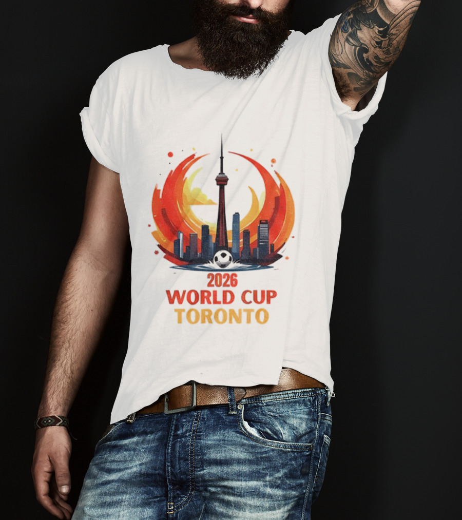 2026 World Cup Toronto CN Tower Skyline Event T-Shirt