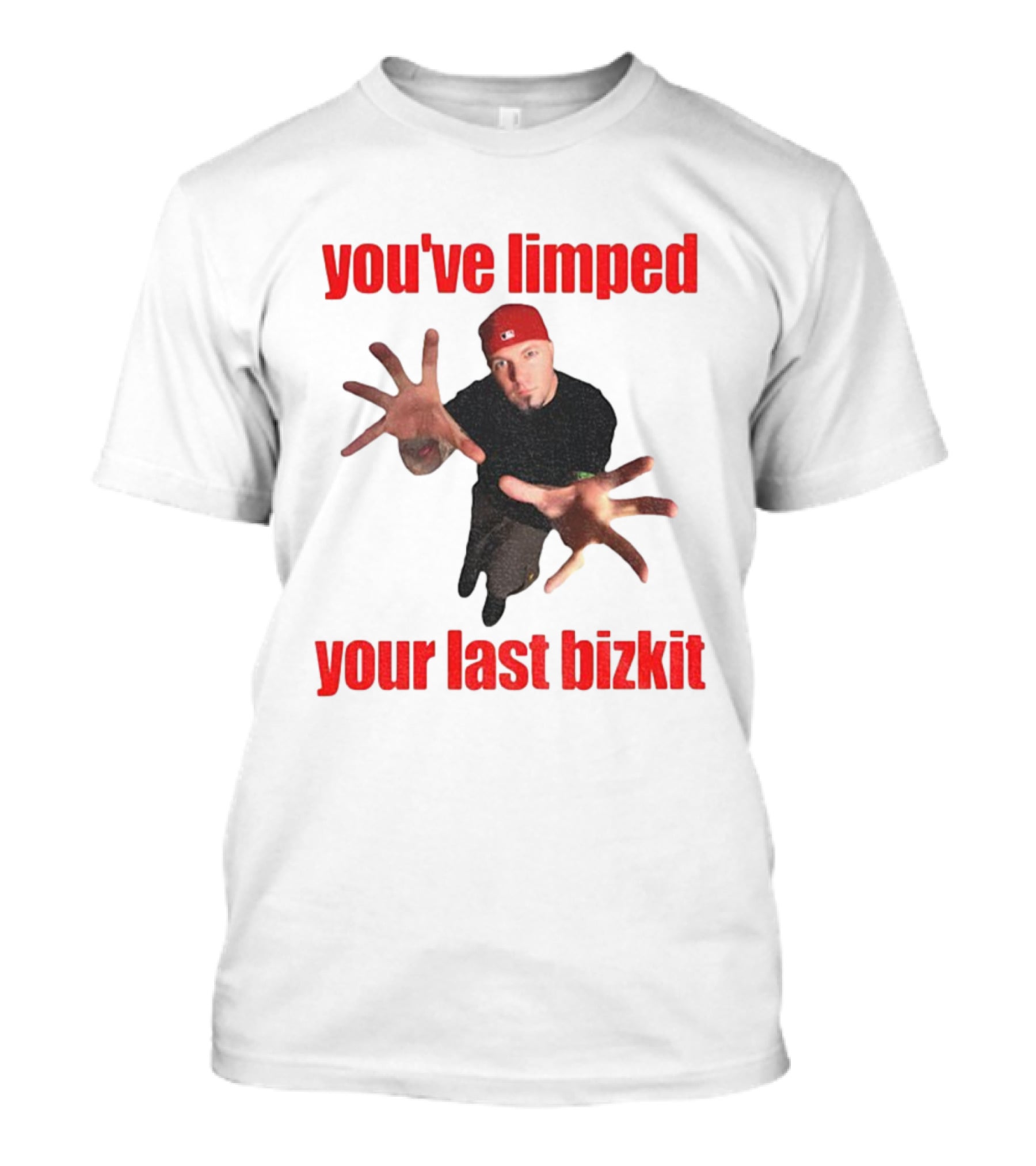 You’ve Limped Your Last Bizkit Red Cap Nu Metal Style T-Shirt