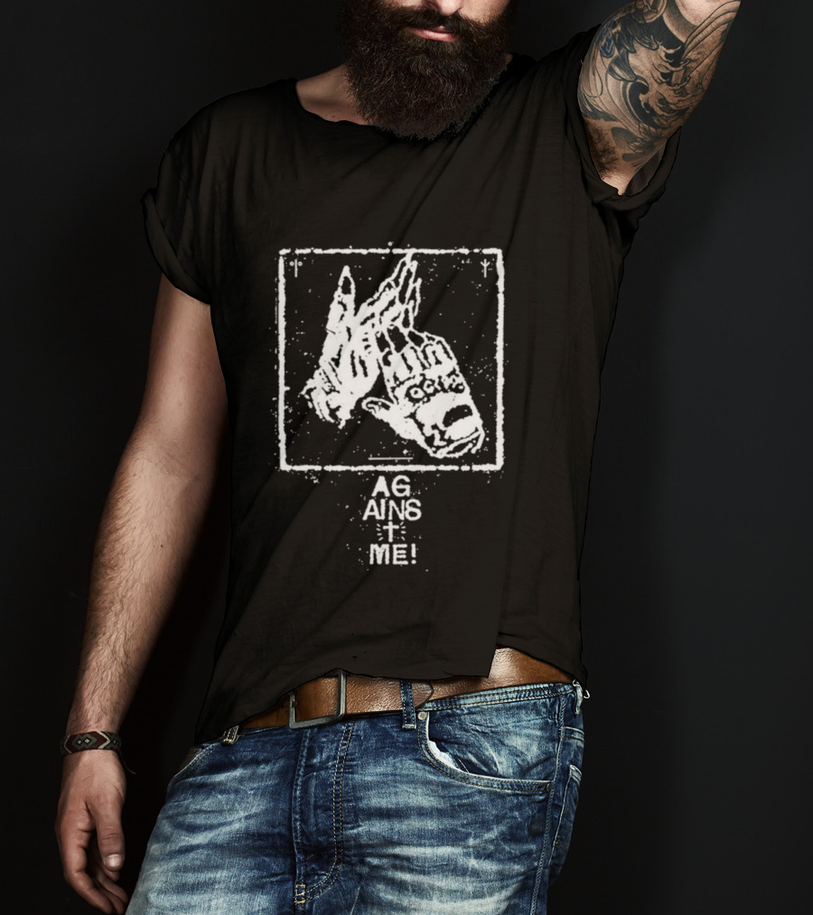 Against Me! Gloves Hands Graphic Print T-Shirt