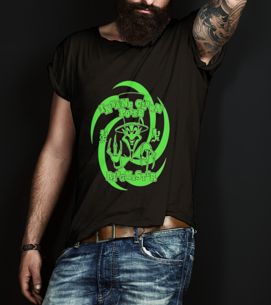 Insane Clown Posse Ringmaster Neon Green Logo T-Shirt