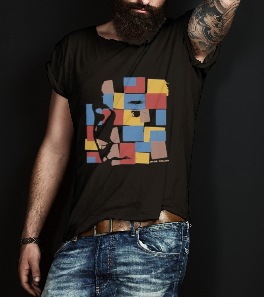 Jacob Collier The Light For Days Colorful Mosaic Blocks T-Shirt