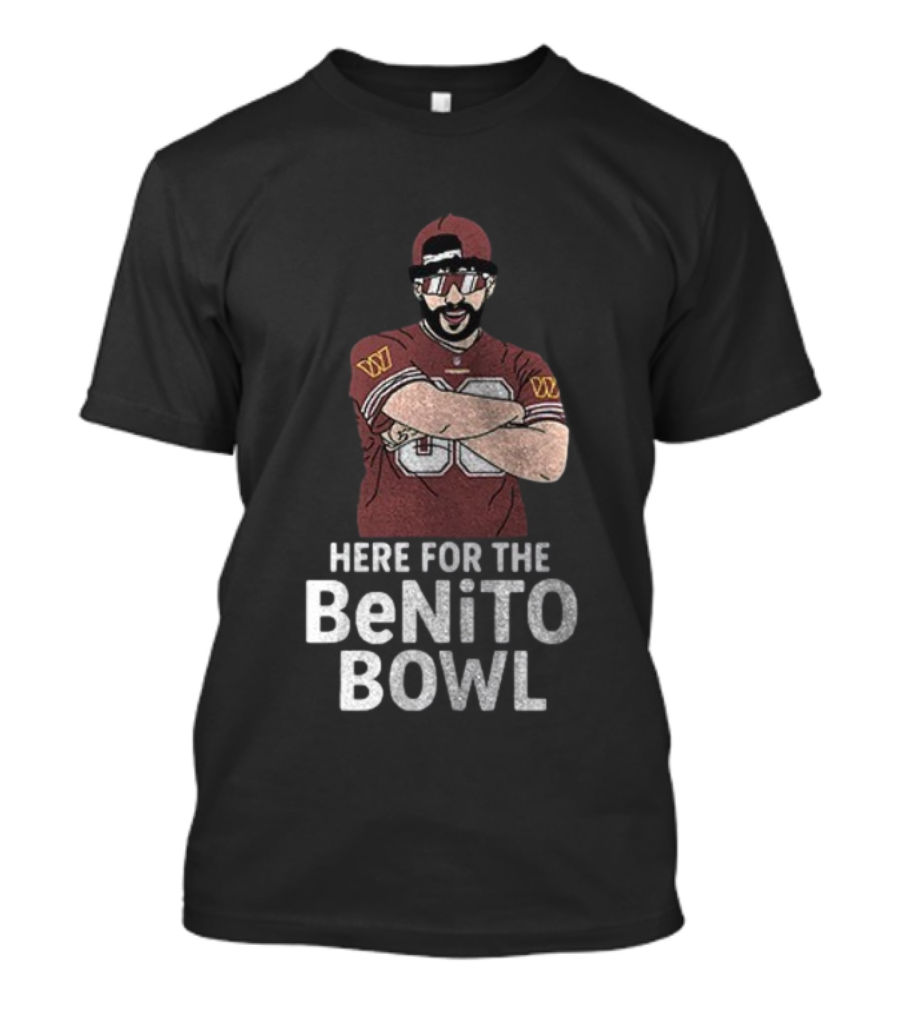 Washington Commanders Super Bowl Halftime Here For The Benito Bowl T-Shirt