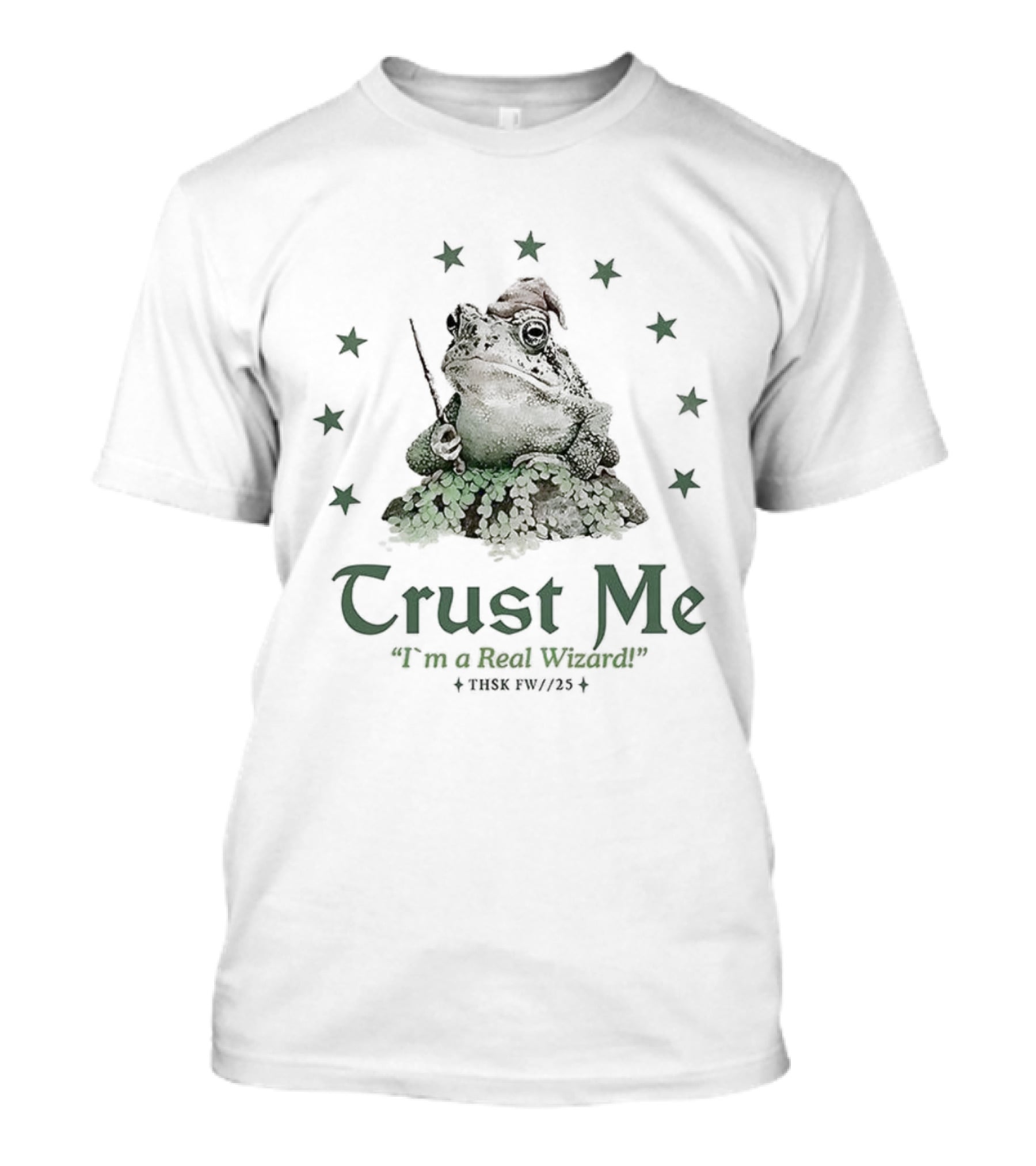 Trust Me Frog I'm A Real Wizard Magical Starry Frog Wizardry T-Shirt