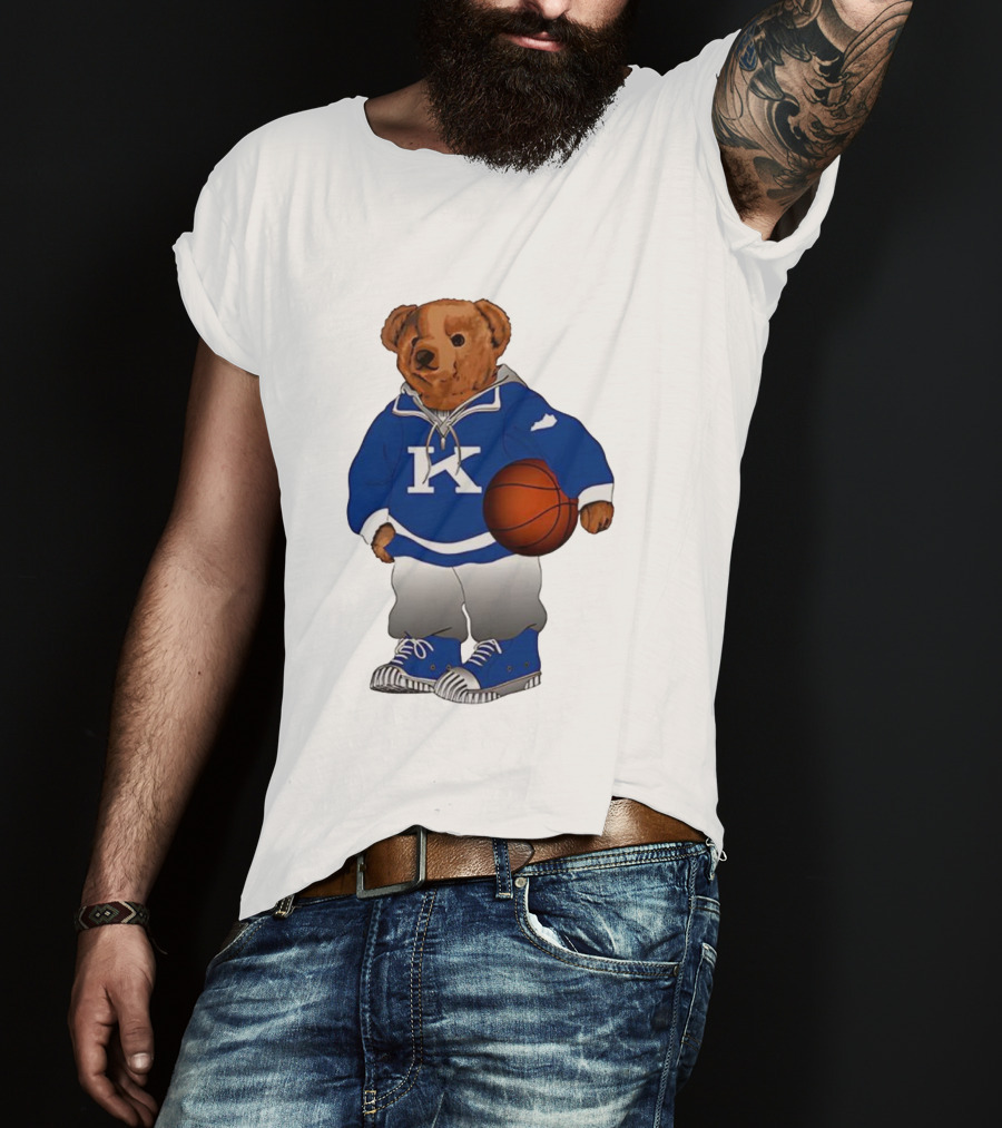 Kentucky Wildcats Polo Bear Basketball Lover NCAA Fan Apparel T-Shirt