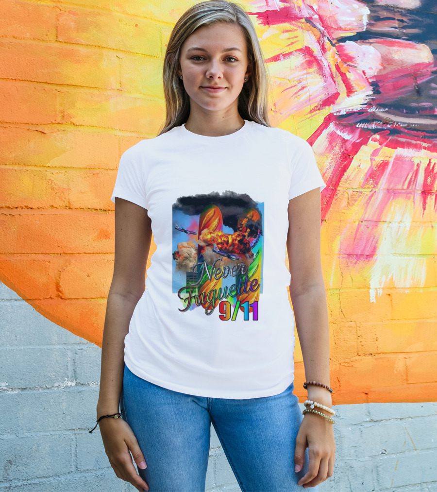 Never Faguette 9 11 The Plane Crashed Into The Bread T-Shirt