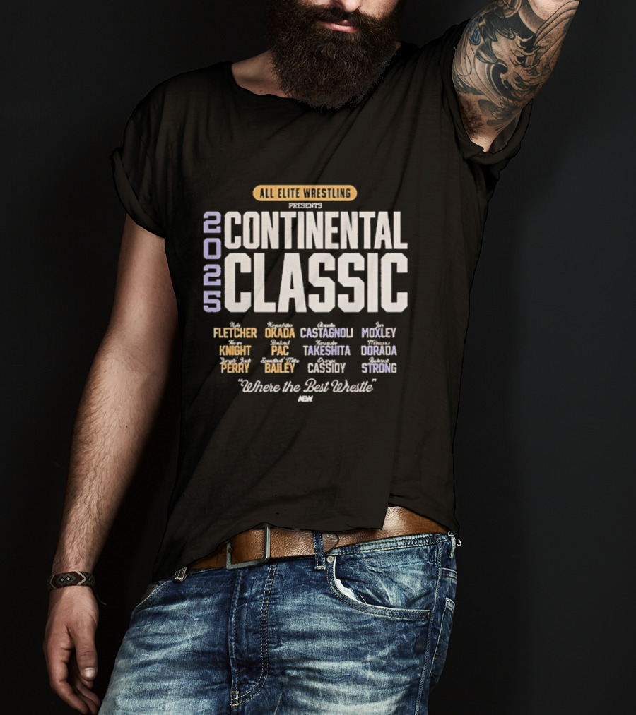 All Elite Wrestling AEW Continental Classic 2023 Fletcher Okada Kingston Where The Best Wrestle T-Shirt