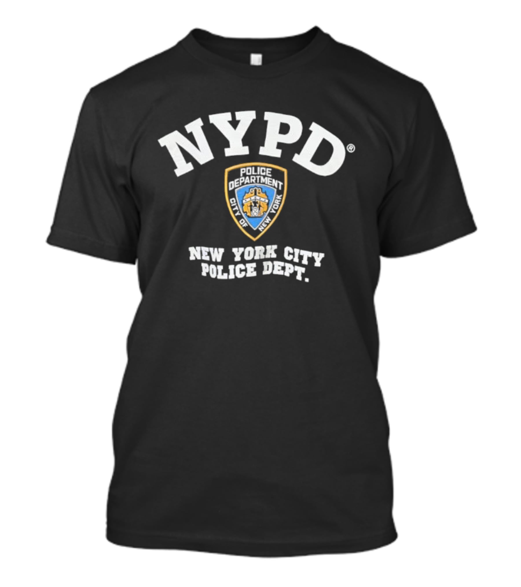 NYPD New York City Police Dept Iconic Badge Text Emblem T-Shirt