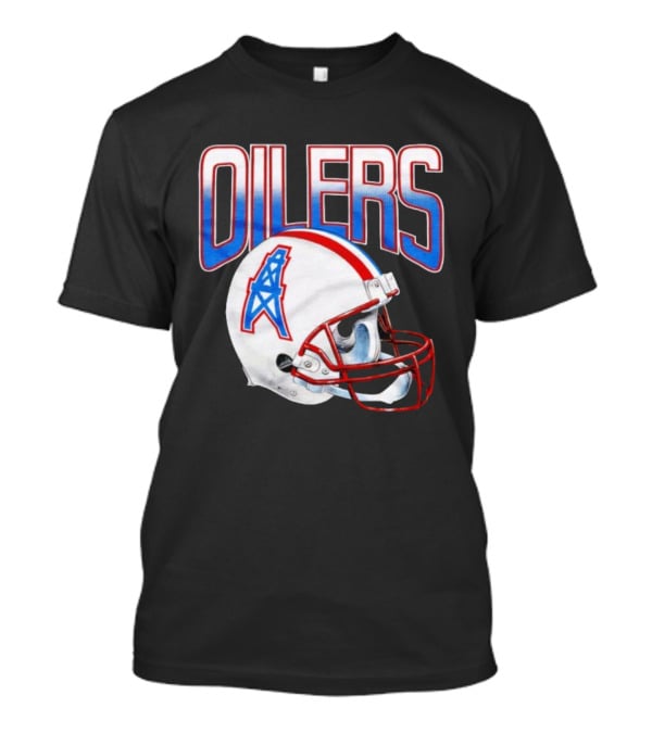 Oilers Football Gradient Helmet Classic Logo T-Shirt