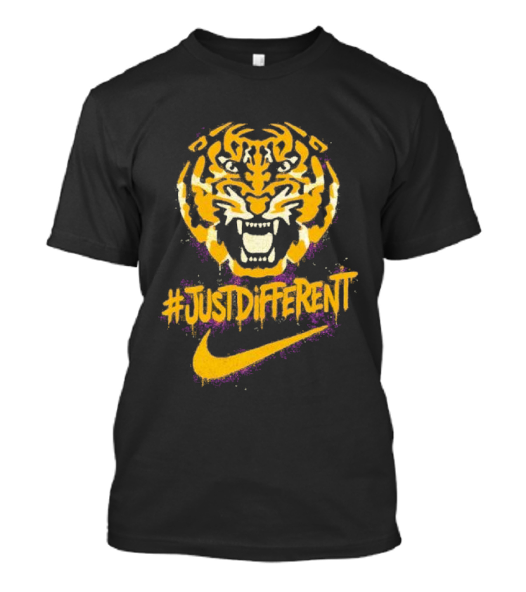 Zubaz Northwest NCAA LSU Tigers Nike Tiger Head JustDifferent T-Shirt