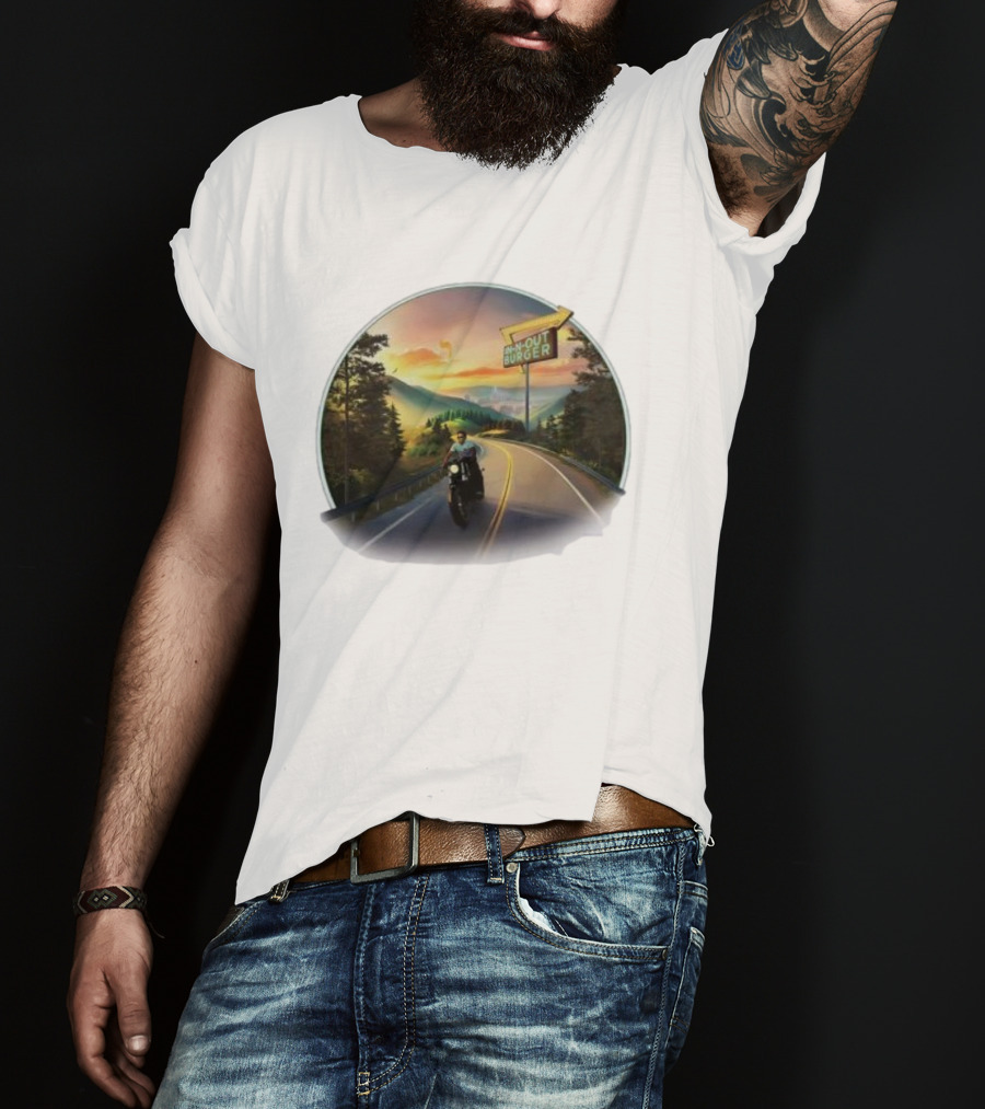 Riding To In-N-Out Burger On Scenic Highway In Tennessee T-Shirt
