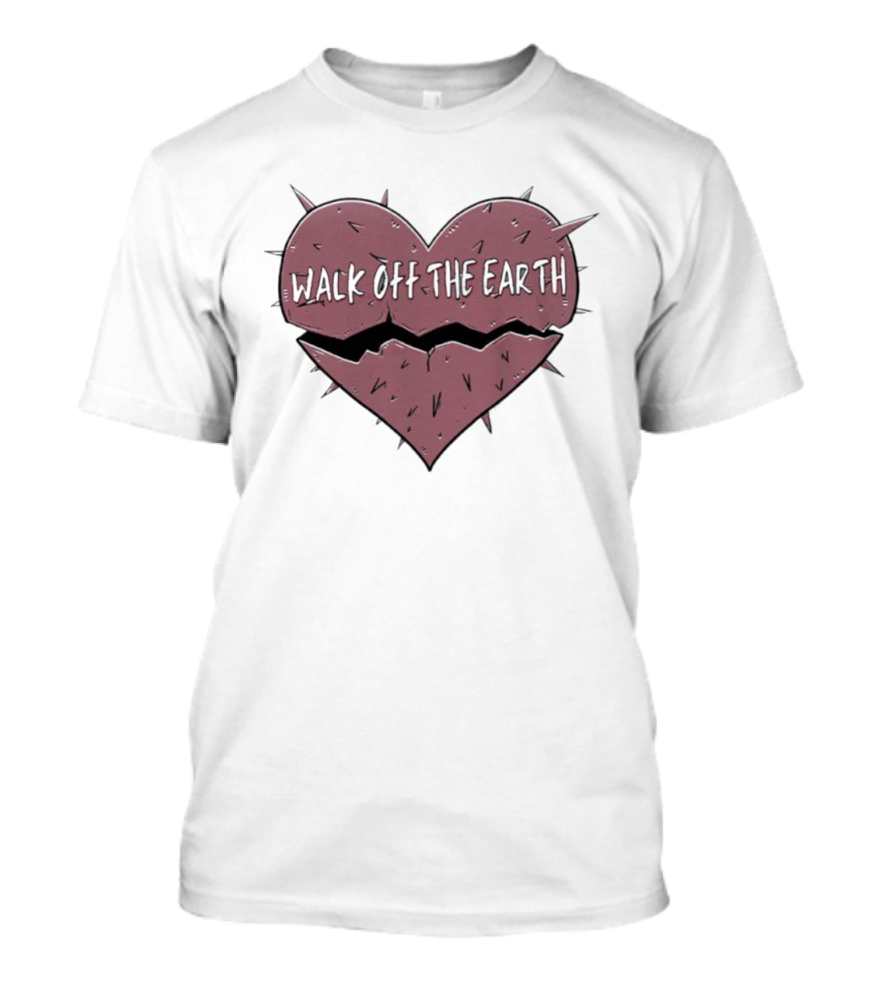 Walk Off The Earth My Stupid Heart Cracked Heart Design T-Shirt