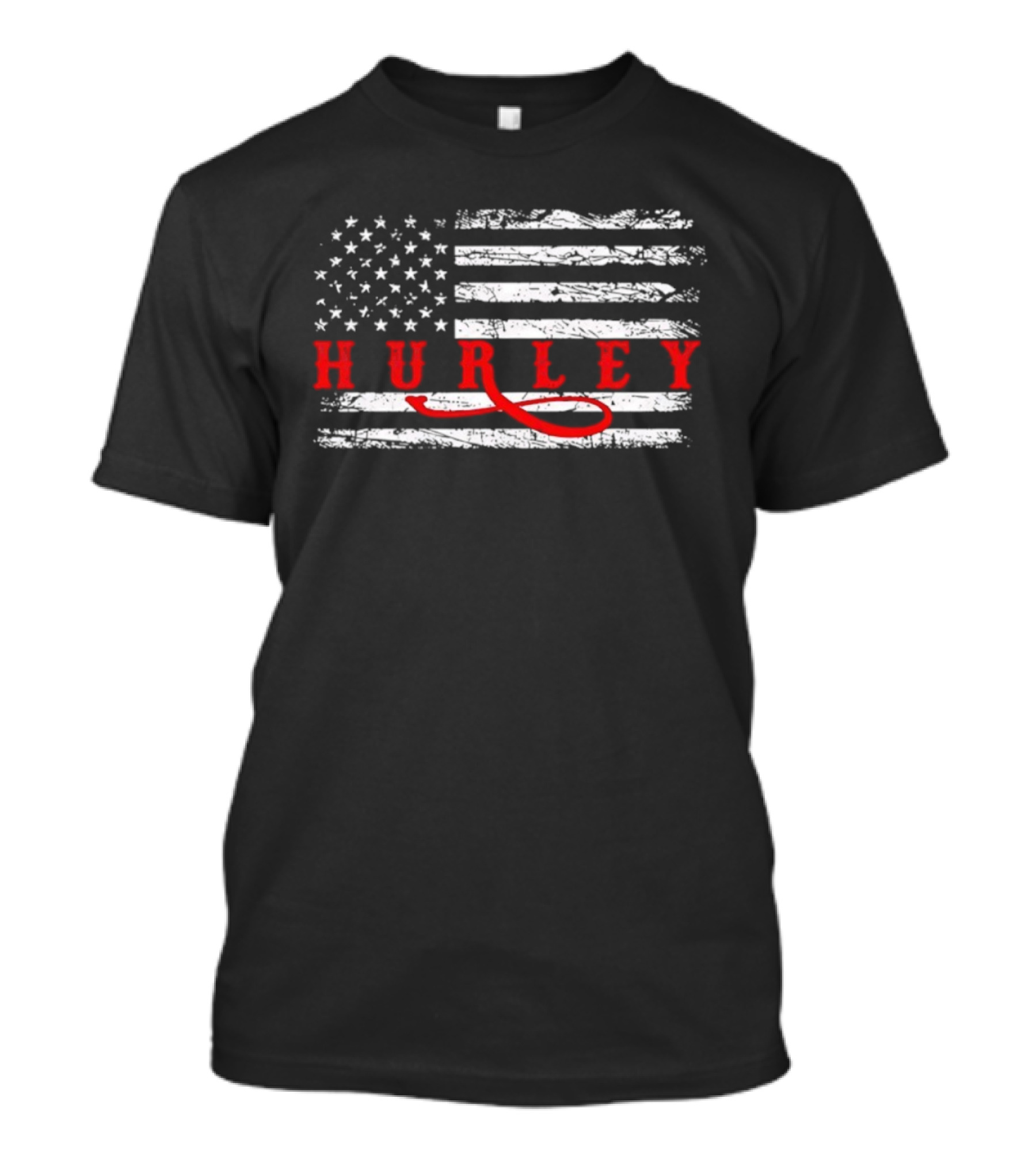 Hurley American Flag Retro Style T-Shirt