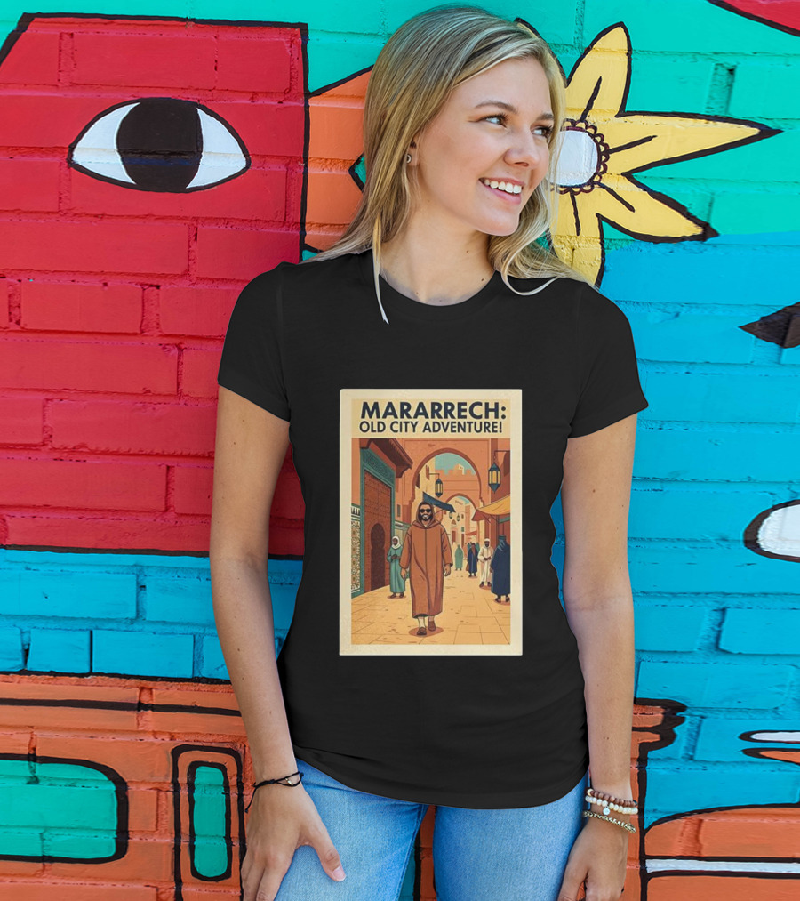 MARARRECH Old City Adventure Vintage Medina Travel Appeal T-Shirt