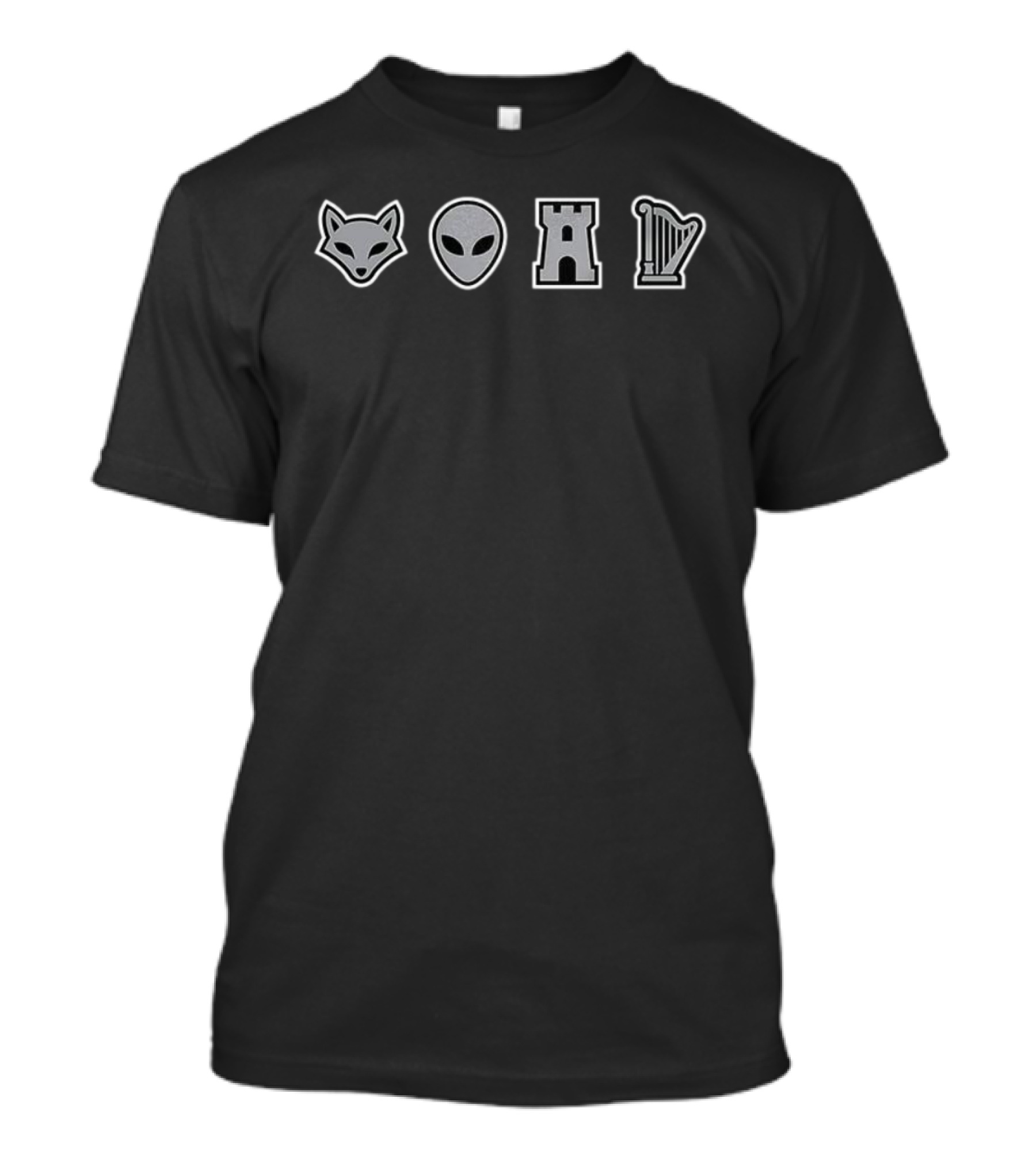 San Antonio Spurs Fox Alien Castle Harp T-Shirt