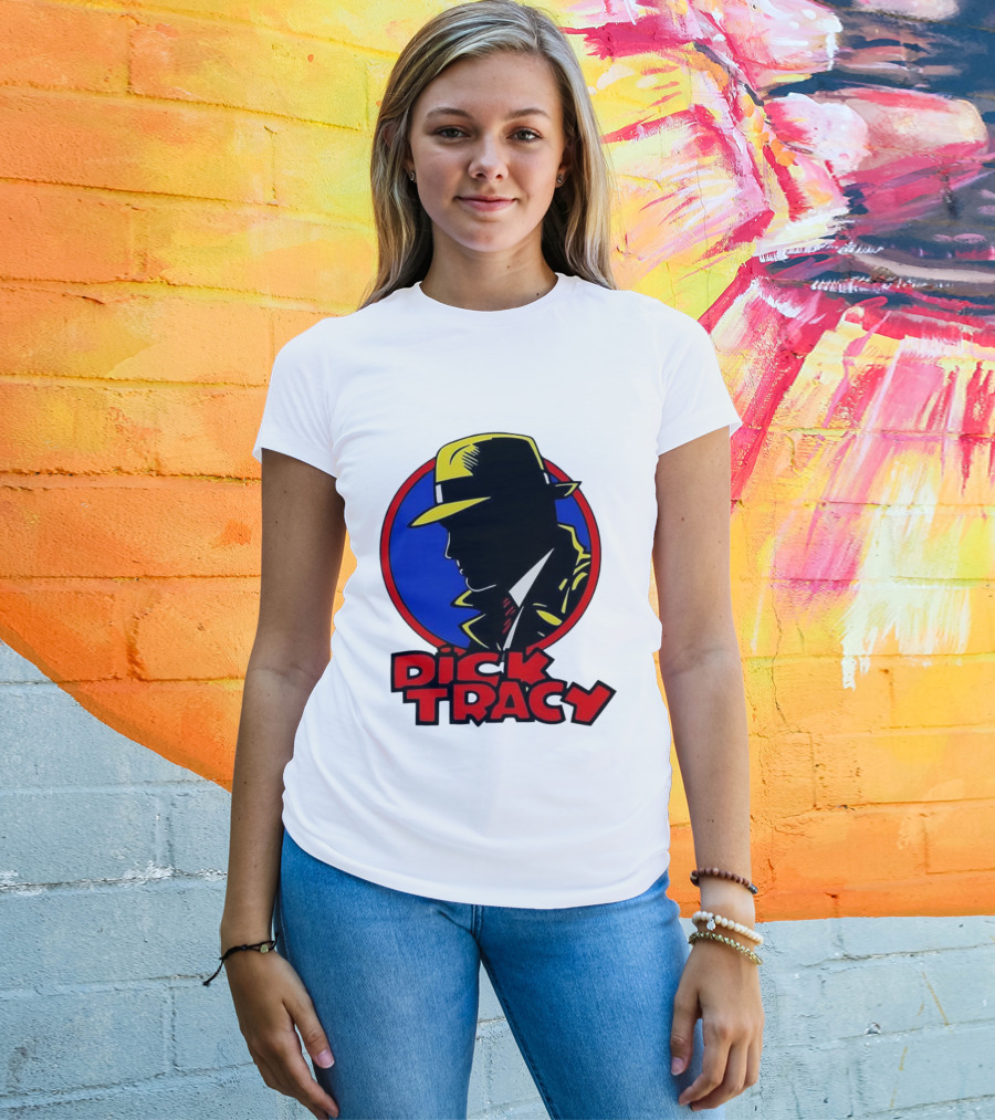 Dick Tracy Vintage Detective Icon Fedora Graphic T-Shirt