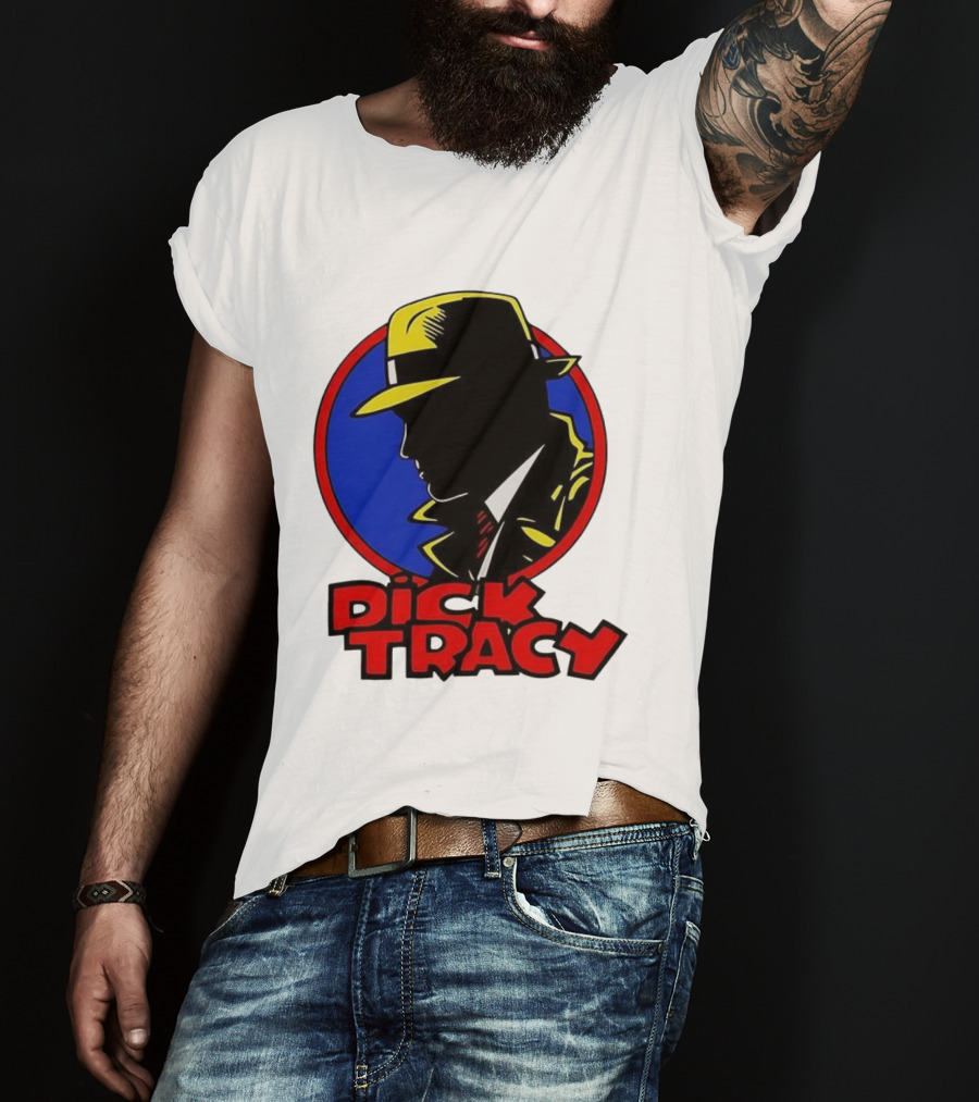 Dick Tracy Vintage Detective Icon Fedora Graphic T-Shirt