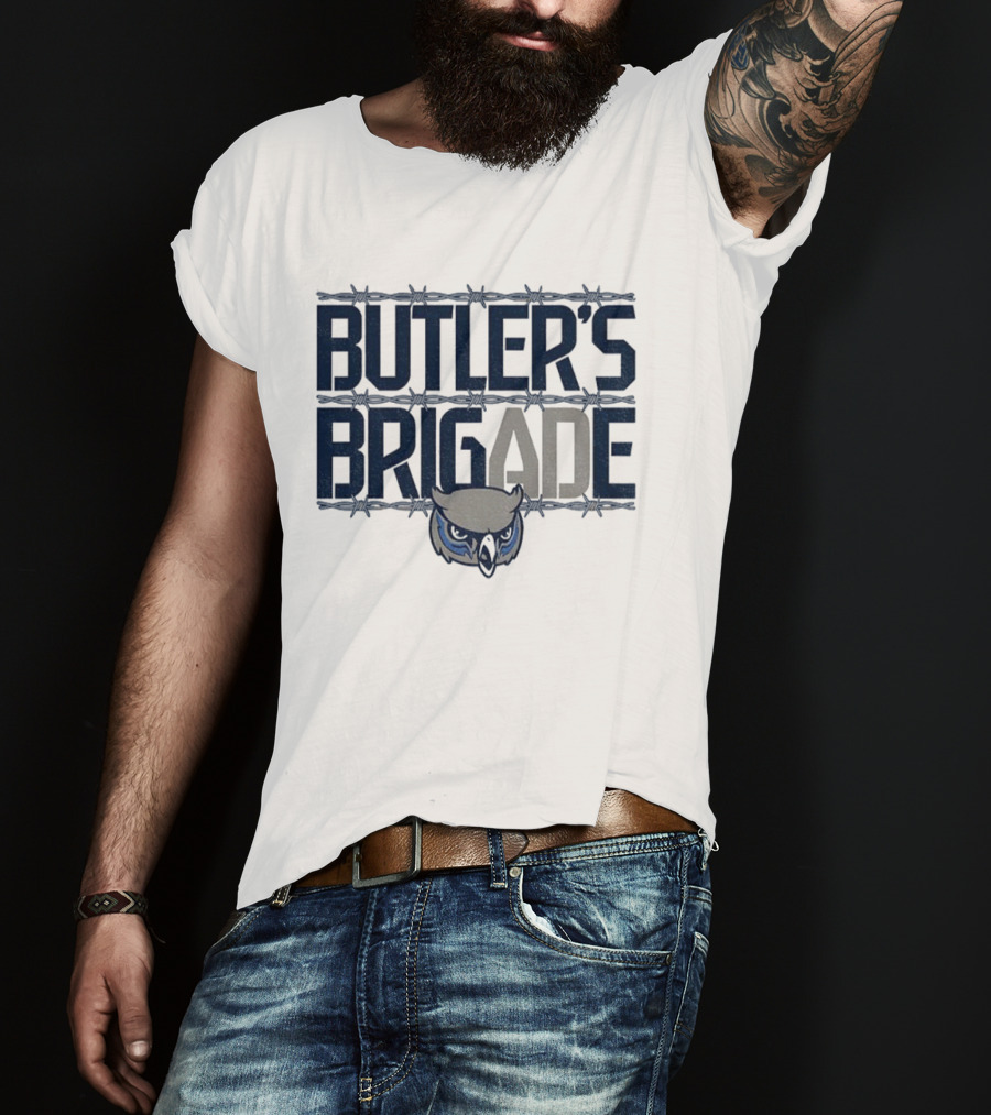 Butler's Brigade Olathe West Youth Football Owl Icon T-Shirt