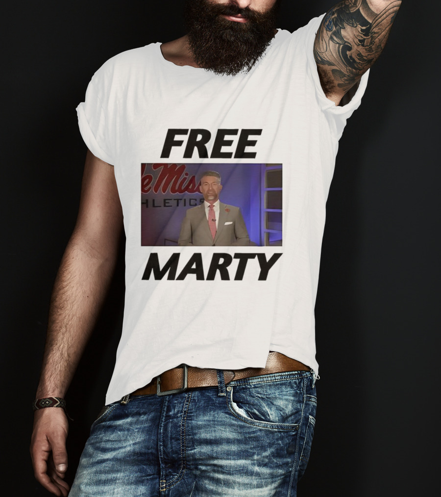 Marty Smith Free Marty Ole Miss Athletics T-Shirt