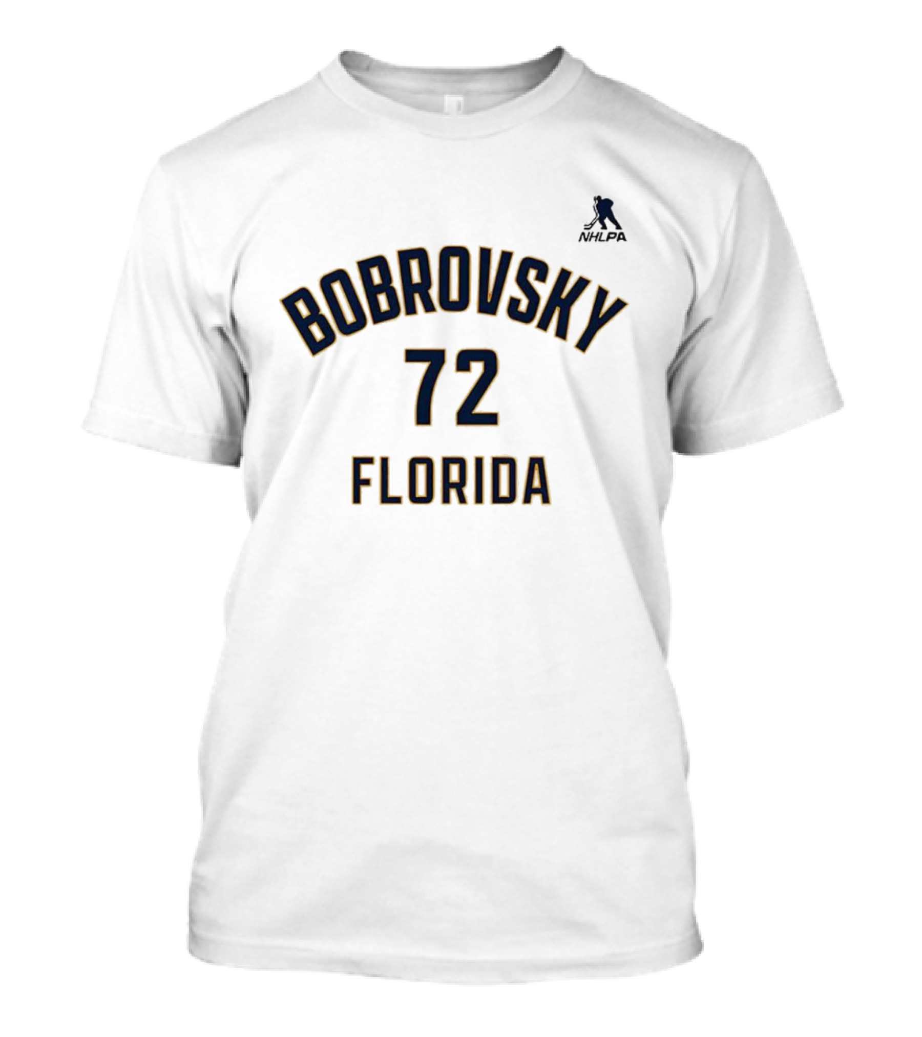 Bobrovsky 72 Florida Panthers NHLPA Ice Hockey T-Shirt
