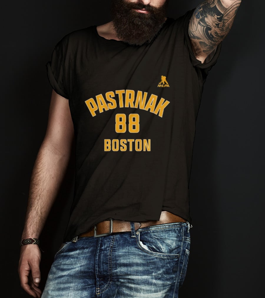 Boston Bruins David Pastrnak 88 Boston Team Fan Gear T-Shirt