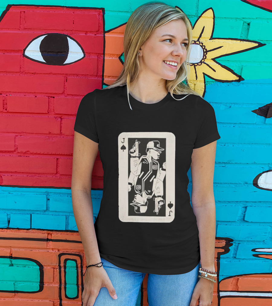 Jack Of Spades BDP 49 Retro Card Art T-Shirt