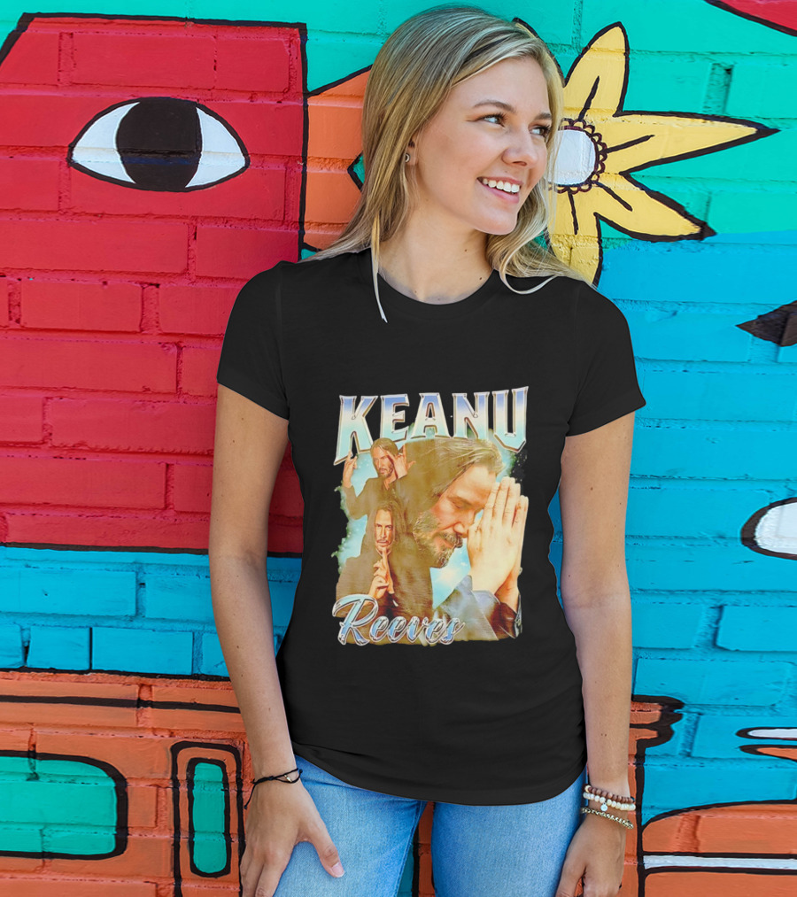 Keanu Reeves Meditative Poses Collage T-Shirt