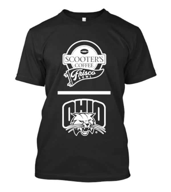 Ohio Bobcats Scooters Coffee Frisco Bowl 2025 T-Shirt