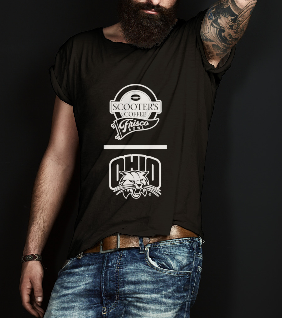 Ohio Bobcats Scooters Coffee Frisco Bowl 2025 T-Shirt