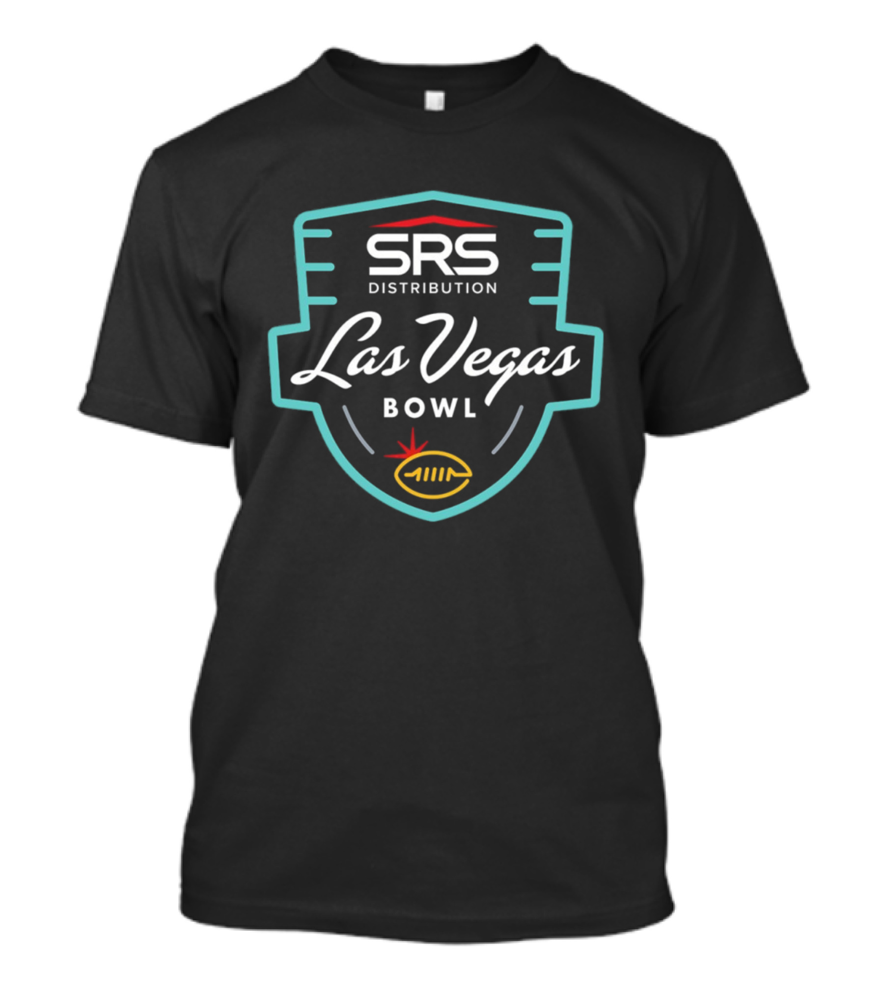 SRS Distribution Las Vegas Bowl Football Badge T-Shirt