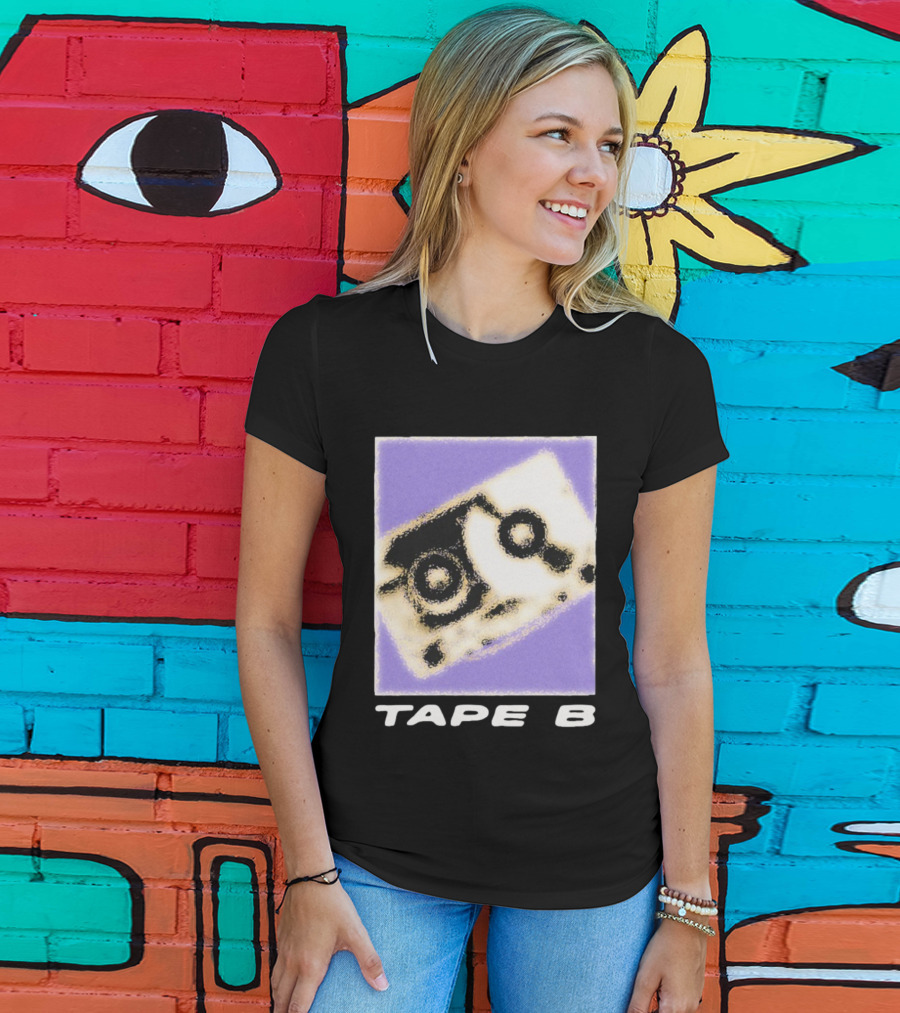 Blurred Cassette Tape B Retro Vibe T-Shirt