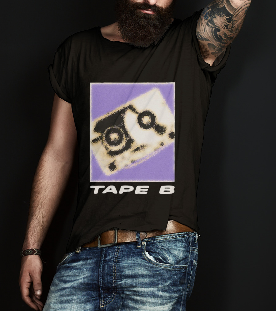 Blurred Cassette Tape B Retro Vibe T-Shirt