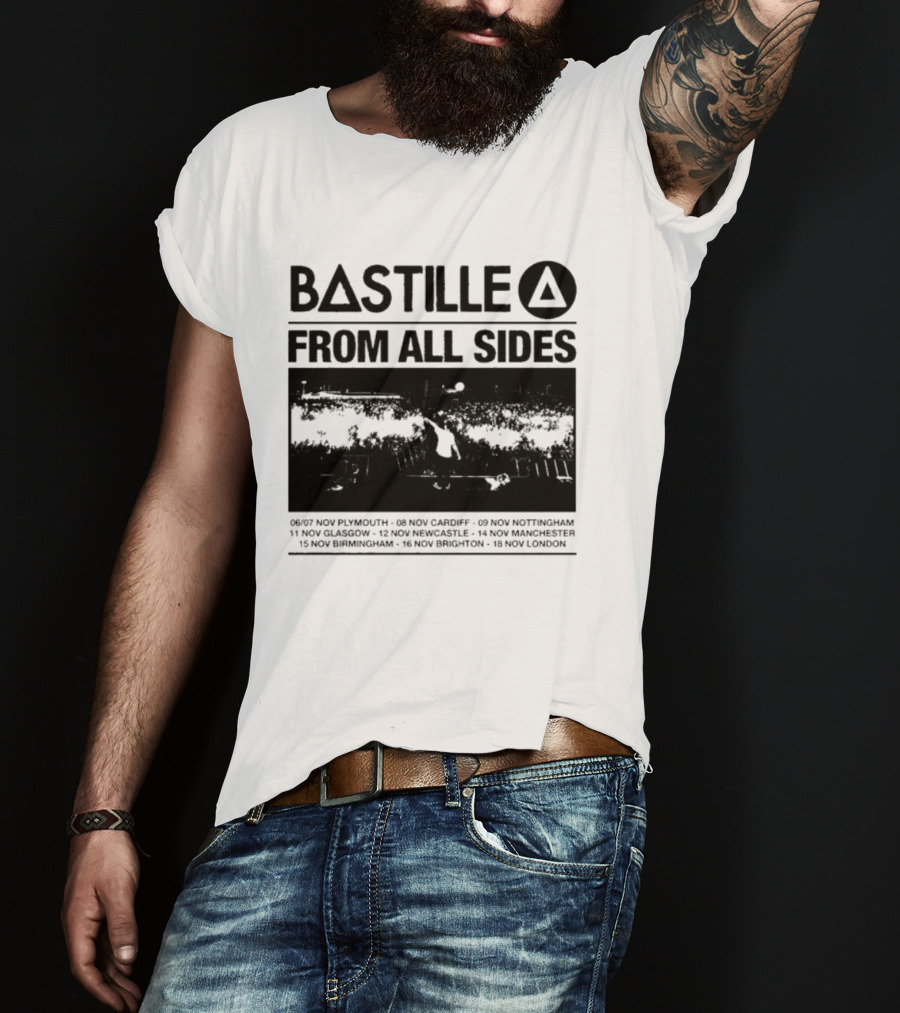 Bastille From All Sides Live Tour 2026 European Cities Journey T-Shirt