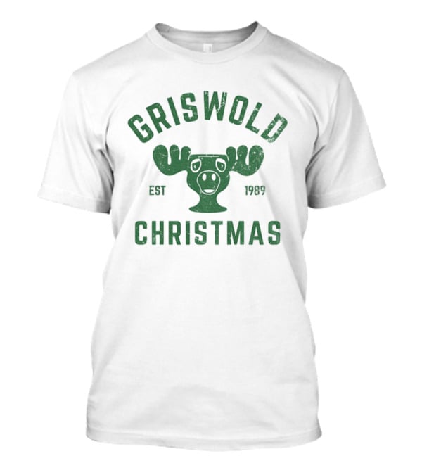 Griswold Christmas Moose Est 1989 Vintage Holiday T-Shirt