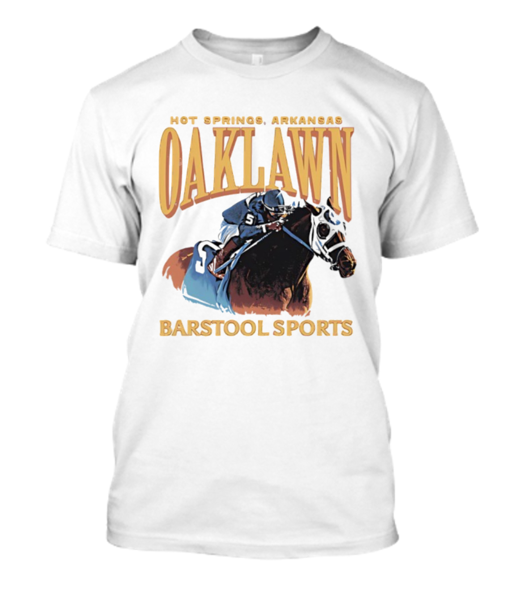 Oaklawn Hot Springs Arkansas Barstool Sports Horse Racing T-Shirt