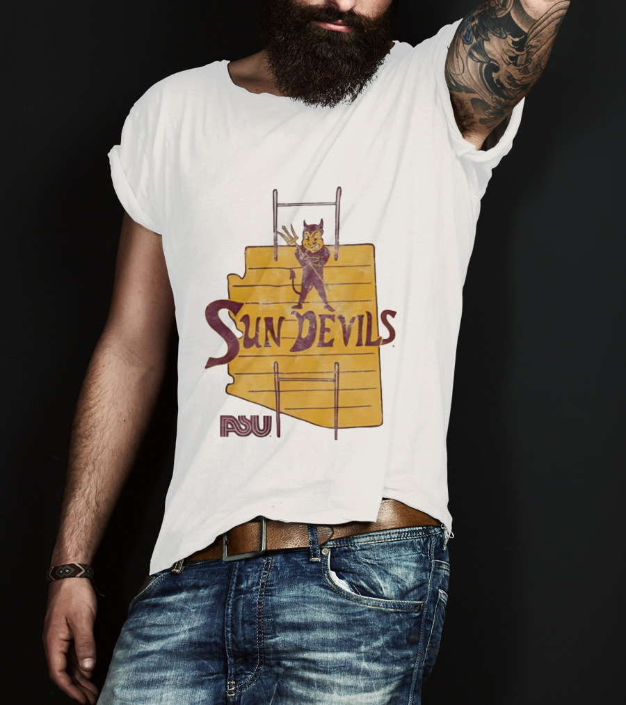 Arizona State Sun Devils Vintage ASU Map T-Shirt