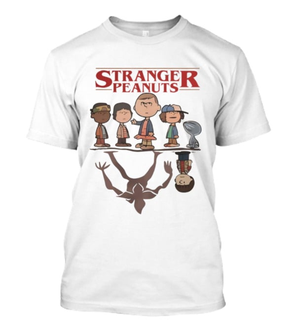 Stranger Peanuts Upside Down Demogorgon Crossover T-Shirt