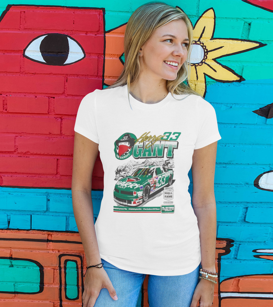 Harry Gant NASCAR Hall Of Fame The Bandit 33 Car Racing Legend T-Shirt
