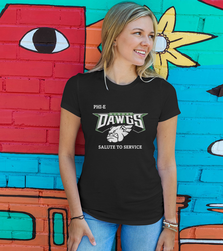 PHI K Hungry Dawgs Salute To Service T-Shirt