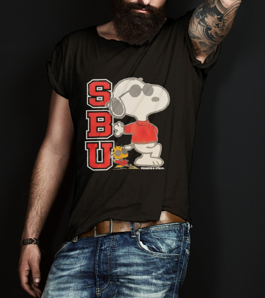 Snoopy Joe Cool SBU Peanuts Woodstock Vintage Retro Style T-Shirt