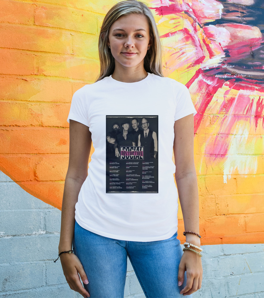 Social Distortion 2023 European Tour Dates Sentrum Scene Norway Graspop Festival Belgium Arena Rock Croatia 5 New Shows T-Shirt
