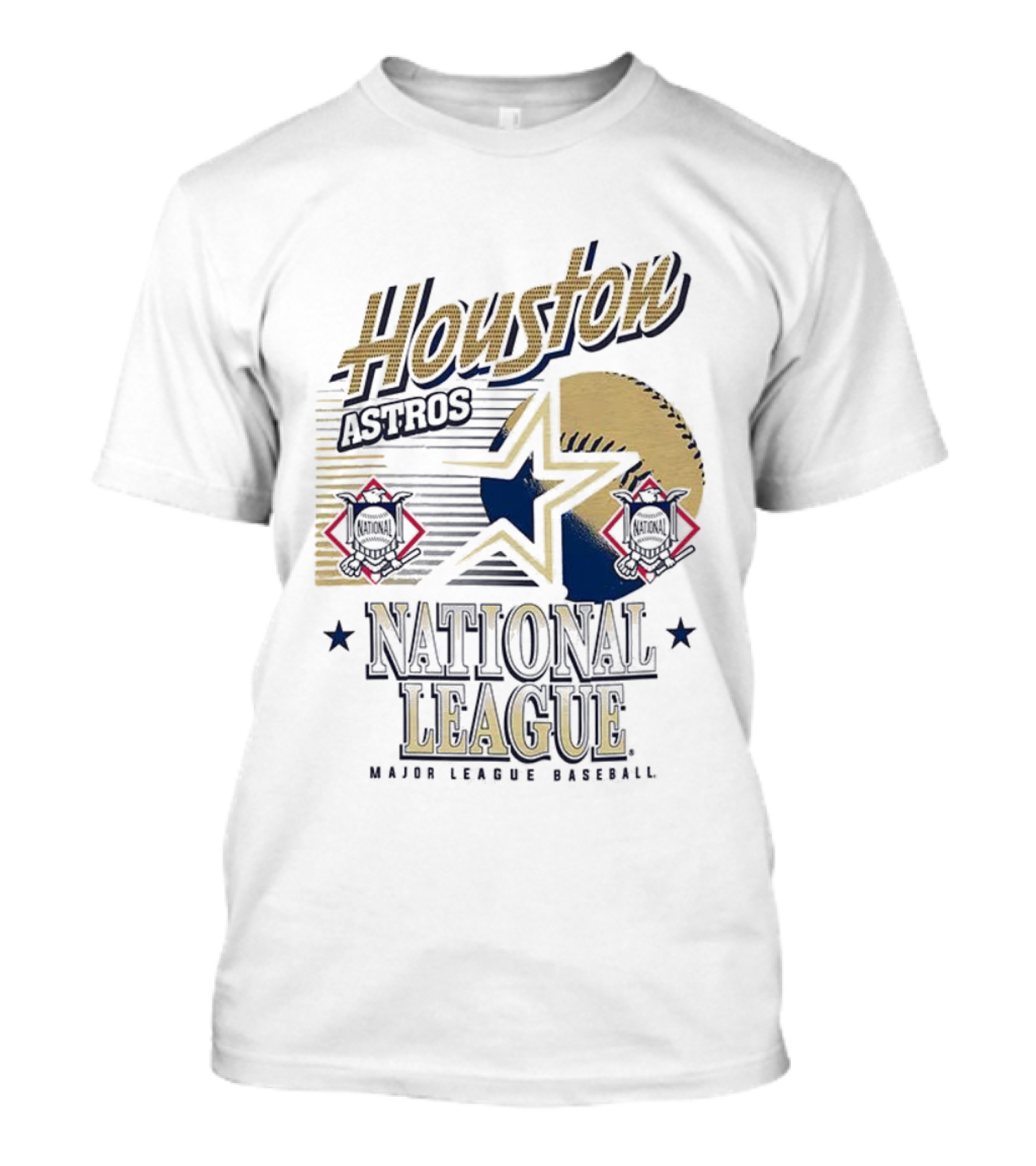 Houston Astros National League Major League Baseball Retro T-Shirt