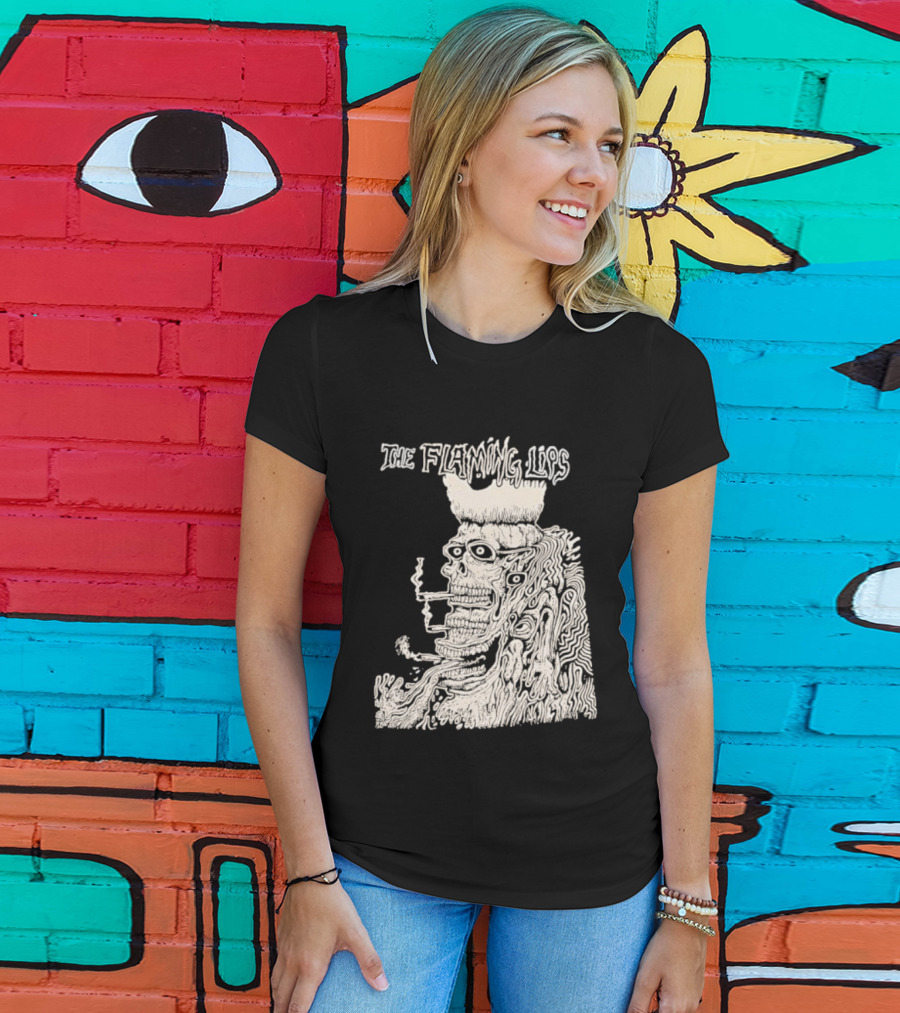 The Flaming Lips Fearless Freaks Smoking Monster Art T-Shirt