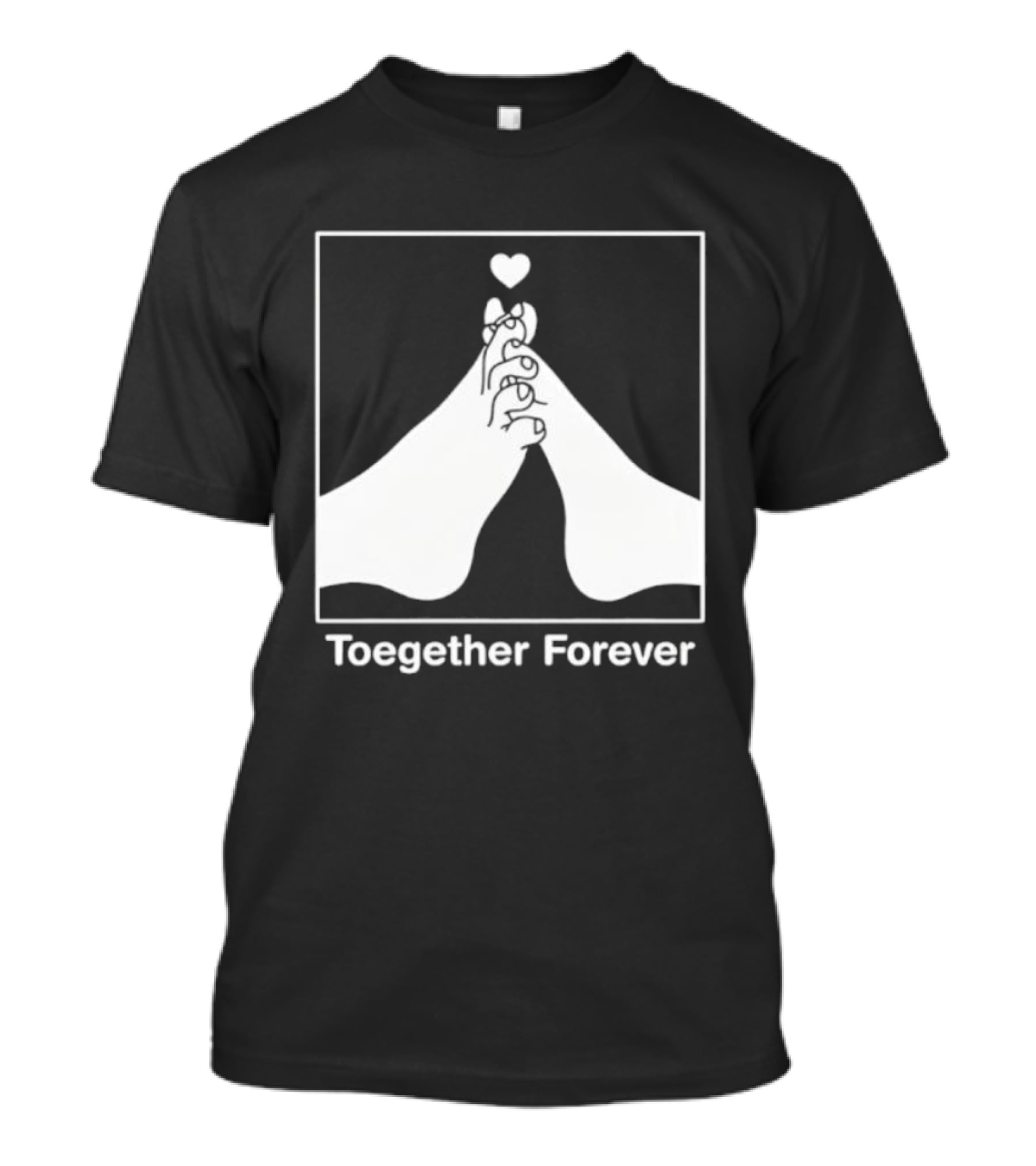 Toegether Forever Feet Heart Connection T-Shirt