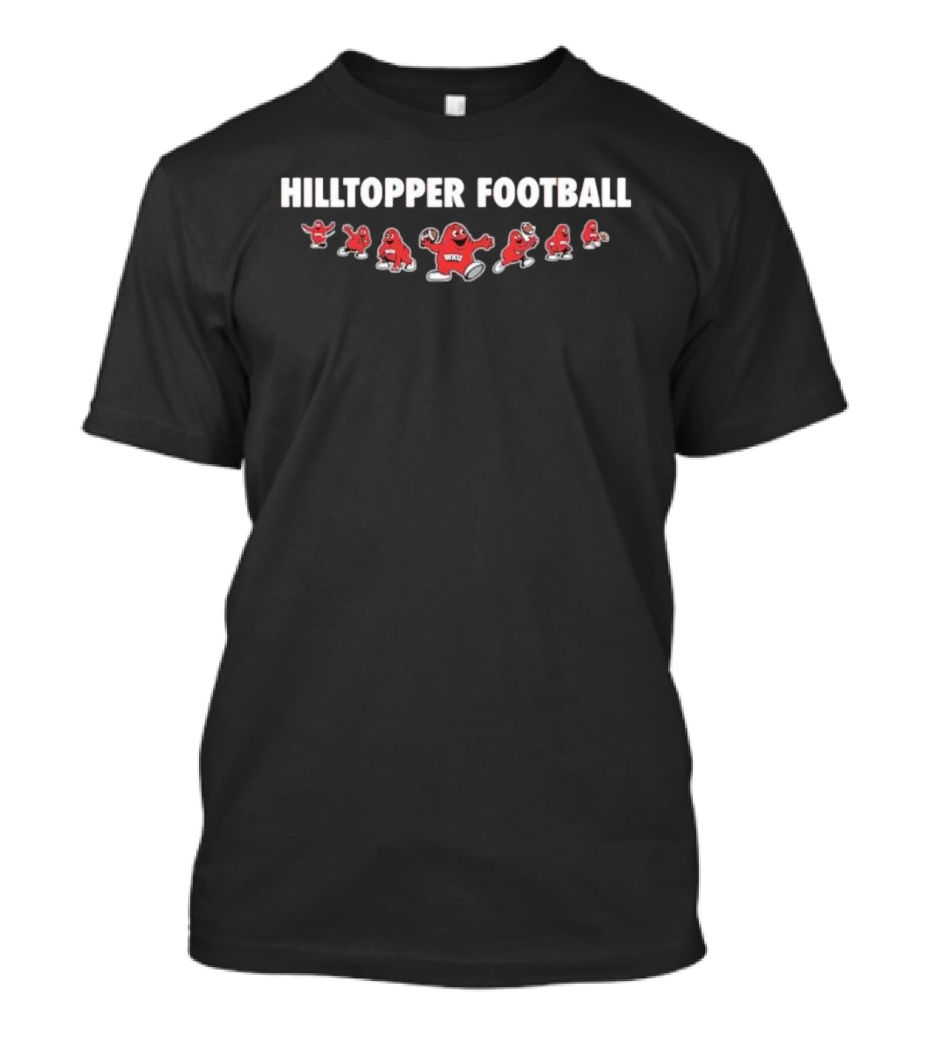 Western Kentucky University WKU Big Red Mascot Hilltopper Football T-Shirt